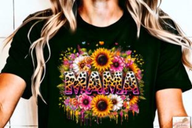 Motherhood Retro Floral Bow Graphic Tee main image 1