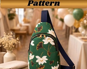Sling Bag Sewing Pattern PDF | Easy Beginner Crossbody Backpack | Bag Pattern | Sewing Pattern | Easy Sling Bag Pattern | Instant Download
