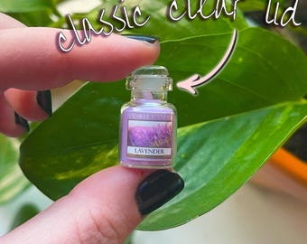 Miniature Scented Dollhouse Candle w/Lid - Lavender