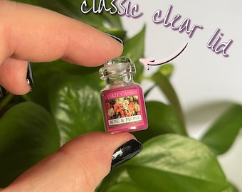 Miniature Scented Candle w/Lid - Rose and Peony