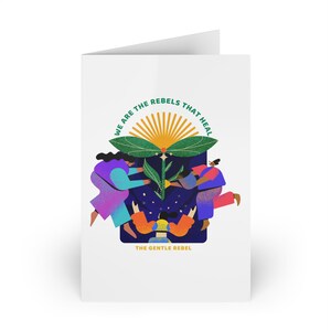 The Gentle Rebel-wenskaarten | Inspirerend en leuk briefpapier voor elke gelegenheid, 1 tot 10 stuks, aanmoedigingskaarten, cadeaus, feesten