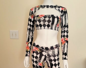 Black and white 4 piece set