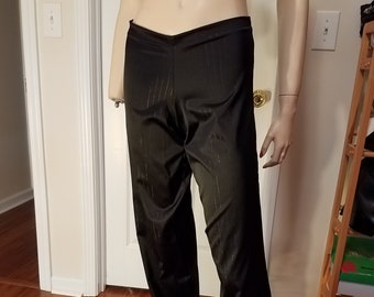 Calça listrada preta
