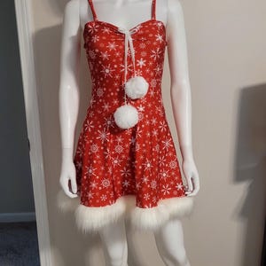 Red Snowflake Dress - Etsy Red Snowflake Dress - Etsy