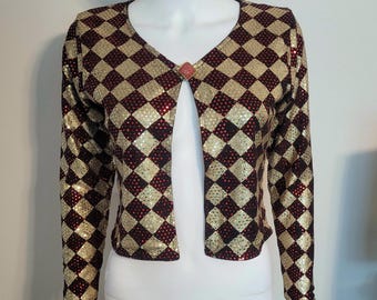 Gold and Red jacket with sequins