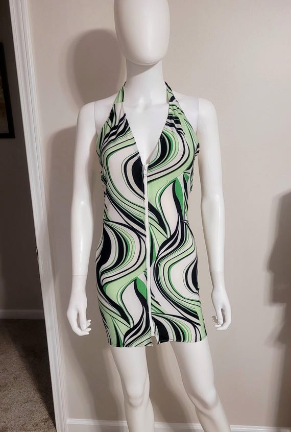 green emerald velvet dress Green Floral Satin Halter Maxi Dress – Gabi Swimwear main image 0