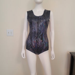 Black holographic bodysuit