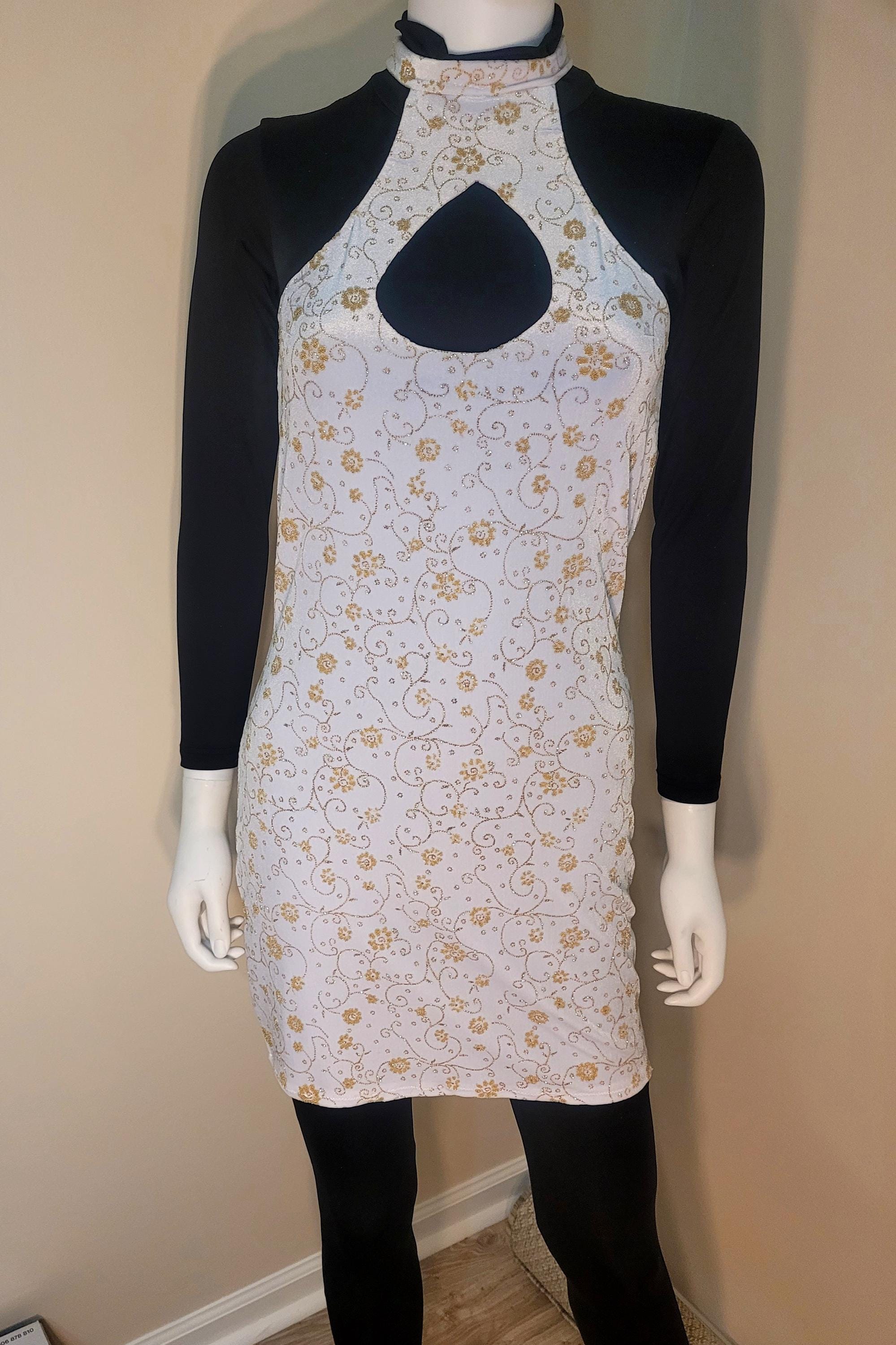White & gold halter dress White & gold halter dress