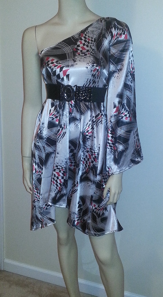 Print One Sleeve Dress - Etsy