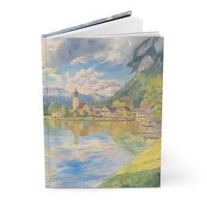 Scenic Landscape Hardcover Journal, Nature-Inspired Notebook for Writing, Travel Diary, Gift for Nature Lovers