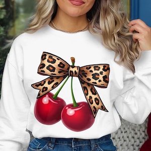 Cherry Bow Png, Valentines Bow Png, Love You Cherry Much Png, Cheetah Bow Png,Cherry Coquette Png, Valentine Coquette Png, Valentines Png