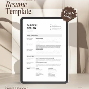 Professionelle Lebenslaufvorlage für Canva mit 100% bearbeitbar | Lebenslauf Vorlage mit Foto | Business Lebenslauf Vorlage | Lebenslauf Vorlage