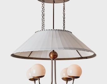 Middeleeuwse handgemaakte koperen kroonluchters van stof