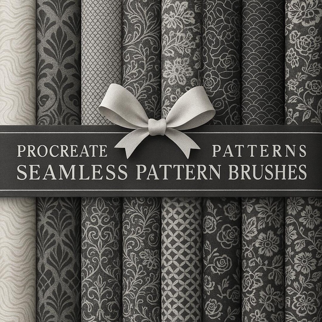 Seamless Pattern Stamp Brushes for Procreate – 16 Pattern Textures ...