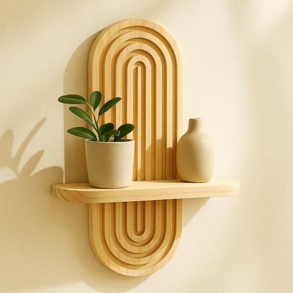 Handcrafted Cane Hanging Shelf for Home Decor (SO2)