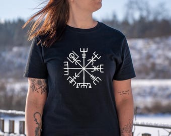 Vegvísir - Nordic - Rune Compass - Viking Compass - Viking - T-Shirt UNISEX - fairly produced!