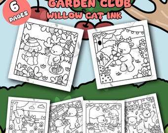 6 Printable Little Critters Garden Club Easy & Fun Coloring Pages