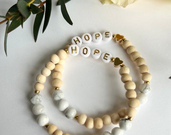 Hope Bracelet - depression - post partum depression support - gift for her - baby blues - pregnancy loss - ivf gift - infertility support