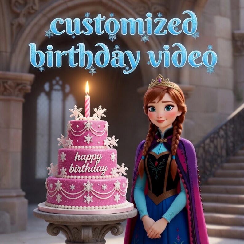 Princess Anna’s Birthday Surprise | A Personalized Magical Greeting Full of Fun & Adventure