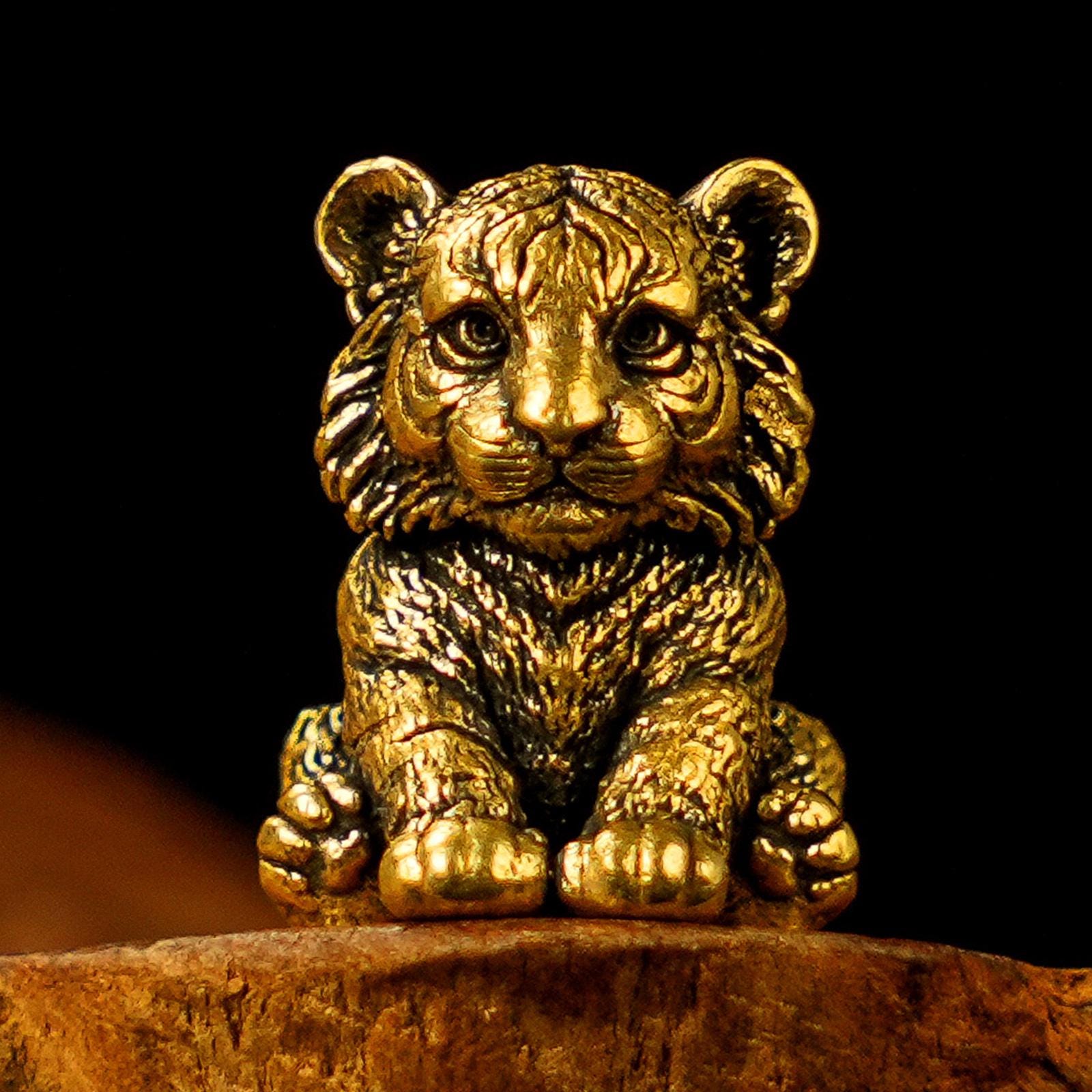Metal Tiger Statue - Etsy