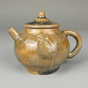Handmade Crackle-Glaze Teapot: Sichuan Clay Gongfu Tea Brewer (150ml)