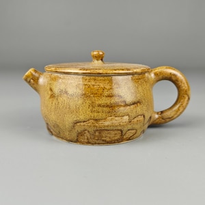 Small Teapot 90ml | Transparent Glazed Interior | Handmade in Vilnius Studio 2025 | Gongfu Tea Brewing