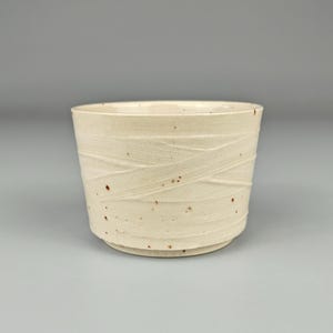 100ml Ceramic Cup | Textured "Waves of Time" Pattern with Iron Specks | Transparent Glaze | Tea, Coffee, Spirits | 2025