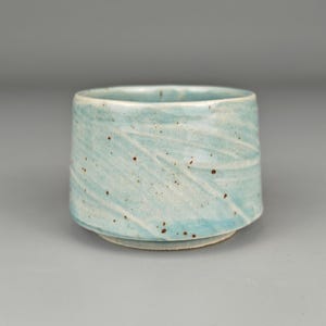 Blue Textured Teacup 70ml | Timewave Pattern | For Gongfu Tea, Coffee or Spirits | 208 Clay | 2025