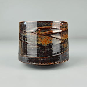 Magma Glaze Matcha Chawan: Handmade Japanese Tea Bowl, 350ml