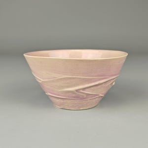130 ml Tea Cup | Amethyst Glaze  |  Wave Texture | Ceramic for Tea, Coffee & Spirits | 208 Clay | 2025