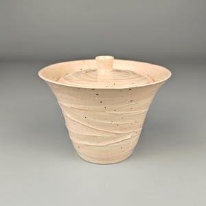 Gaiwan 180ml for Gongfu Tea Brewing | Soft Pink Glaze with Speckled Clay | Handcrafted Time Wave Texture | 2025