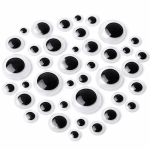 Occhietti autoadesivi • Occhietti artigianali di varie dimensioni • Occhietti adesivi per fai da te, biglietti, lavoretti per bambini e decorazioni • Ecrysta