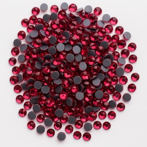 Rose Hotfix Rhinestones SS10 250-3,000pcs | Flatback Glass Crystals for DIY, Clothing & Crafts | AAA Quality