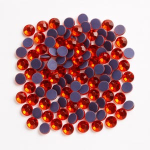 Hyacinth Hotfix Rhinestones SS10 250-3,000pcs | Flatback Glass Crystals for DIY, Clothing & Crafts | AAA Quality