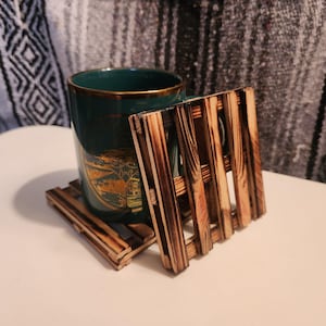 Handmade wood pallet coasters 4x4&quot; (2 pack)
