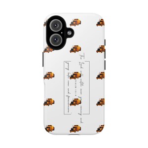 Truck-Themed Phone Case, Durable Mobile Cover for Truck Lovers, Unique Gift for Drivers, Father&#39;s Day, Funny Design