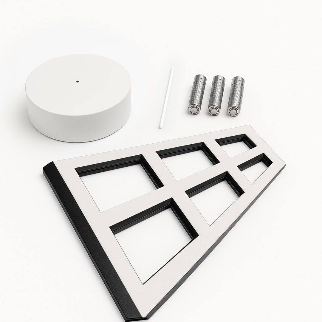 Ames Window Optical Illusion White Base With Black Window Modular