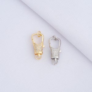 1 pcs Gold Lobster Clasps,18K Gold Filled Spring Clasps,Clasps,Push Gate Clasps,DIY Jewelry Supplies,25.5x10x6mm