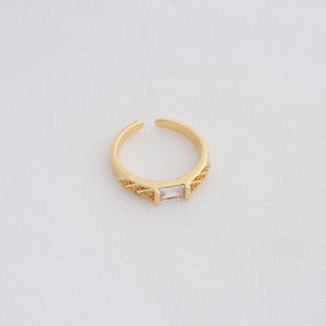 1 pcs Gold Width Ring,18K Gold Filled Thick Gold Ring,Adjustable Ring,Gifts for Her,Open Ring,Statement Ring,