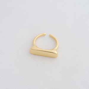 1 pcs Gold Width Ring,18K Gold Filled Thick Gold Ring,Adjustable Ring,Gifts for Her,Open Ring,Statement Ring,