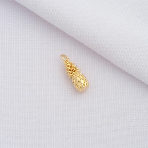 5 pcs Gold Pineapple Charm,18K Gold Filled Fruit Pendant,Pineapple Charm,DIY Jewelry Supplies,17.3x5.8x5.8mm
