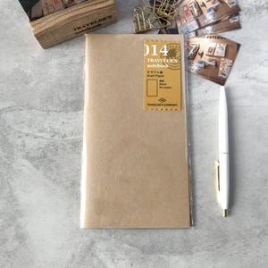 Traveler's Factory : Traveler's Notebook Refill Kraft Papier