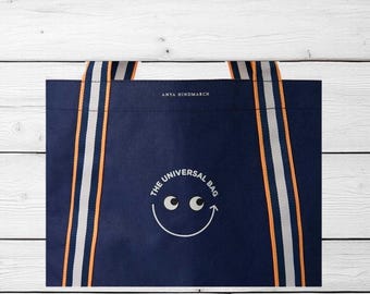 Anya Hindmarch X Taste : the Universal Bag Dark Blue - Etsy