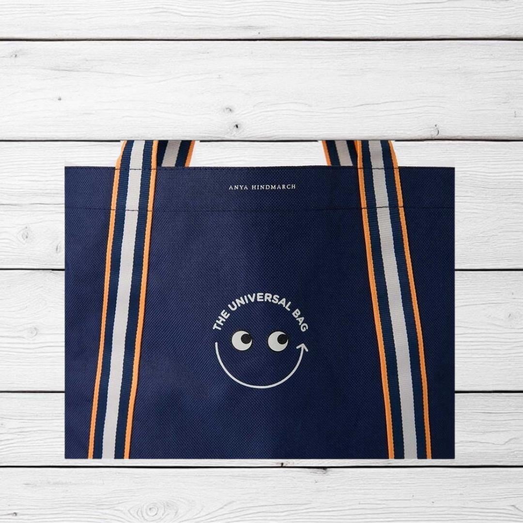 Anya Hindmarch X Taste : the Universal Bag Dark Blue - Etsy