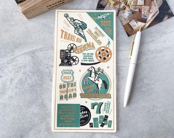 Traveler's Note 2022 Limited Plastic Sheet | Travel Man Cinema by Traveler's Factory
