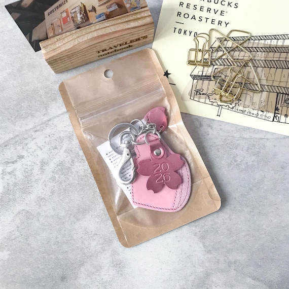Starbucks Reserve Leather Keychain Pink Mug Sakura 2026 - Etsy