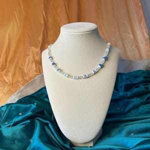 Aqua Cubed Necklace