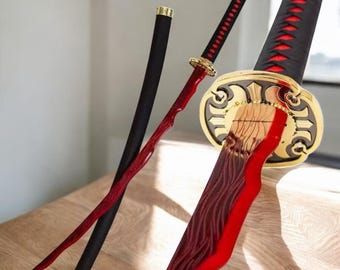 Handmade Rivers of Blood Replica – Dark Fantasy Inspired Collectible, Artisan Display Prop, Cosplay Decor Piece