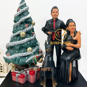 Custom Family Statue, Custom Family Portrait, Gifts for Family, Family Art Figure, Custom Bobblehead, Decoration Gifts, Gift for parents