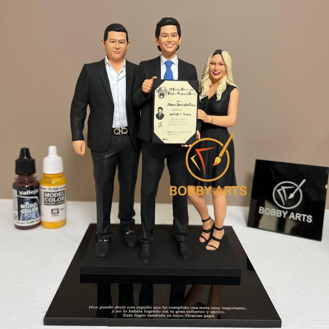 Custom Family Statue, Personalized 3D Portrait Figure,christmas Gifts ...